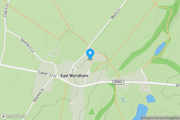 Map location for 6 Windmill Fields, East Worldham, Alton, Hampshire, GU34 3AR