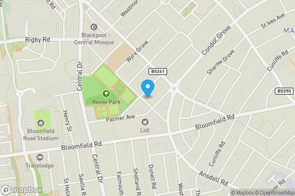 Map location for 48 Queen Victoria Road, Blackpool, Lancashire, FY1 5JX