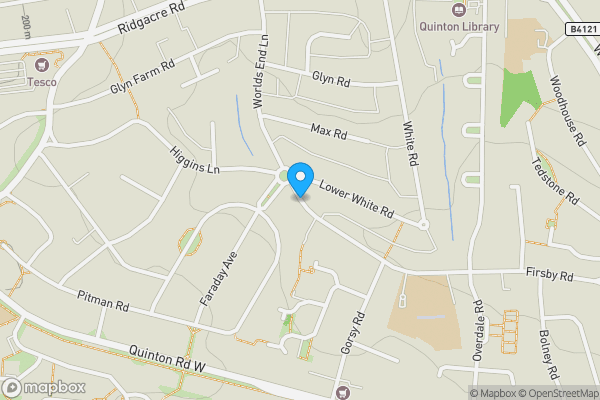 Map location for Worlds End Lane, BIRMINGHAM, West Midlands, B32 2RX