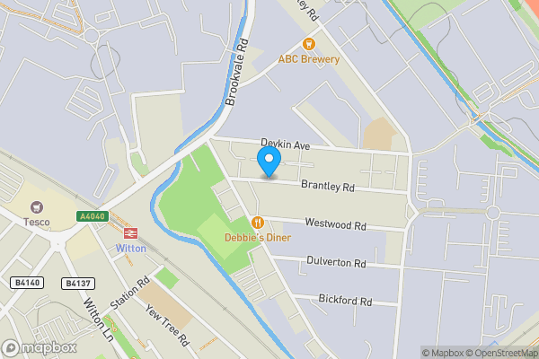 Map location for Brantley Road, Birmingham, West Midlands, B6 7DR