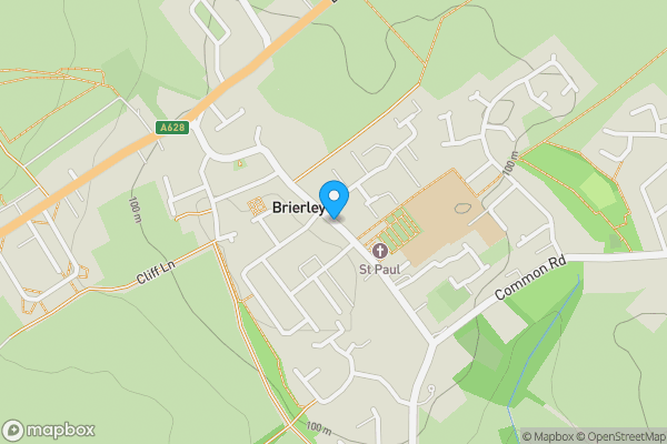 Map location for Brierley Village Club, Church Street, Brierley, Barnsley, South Yorkshire, S72 9JG