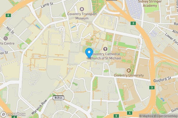 Map location for The Old County Hall Bayley Lane Coventry West Midlands CV1 5RN