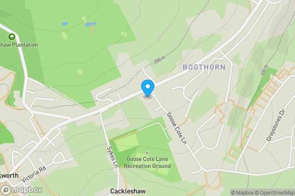 Map location for Moorcroft Avenue, KEIGHLEY, West Yorkshire, BD22 7NE