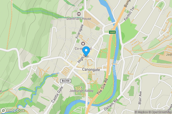 Map location for 25-27 High Street, Jedburgh, Roxburghshire TD8 6AQ