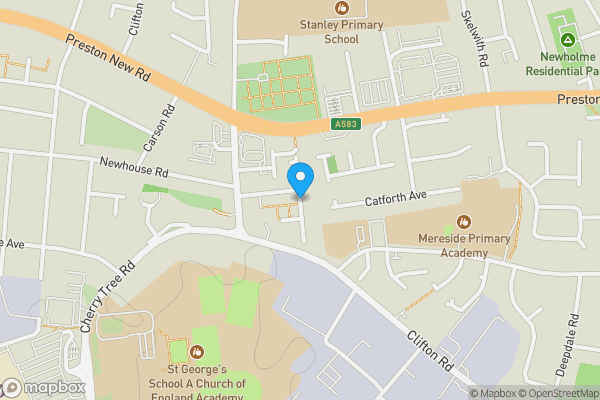 Map location for Devona Avenue, Blackpool, FY4 4NU