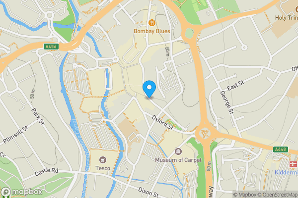 Map location for Prospect House 25, 26 & 27 Worcester Street Kidderminster Worcestershire DY10 1ED