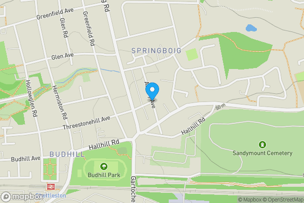 Map location for Albany Avenue, Glasgow, Lanarkshire, G32 0HH