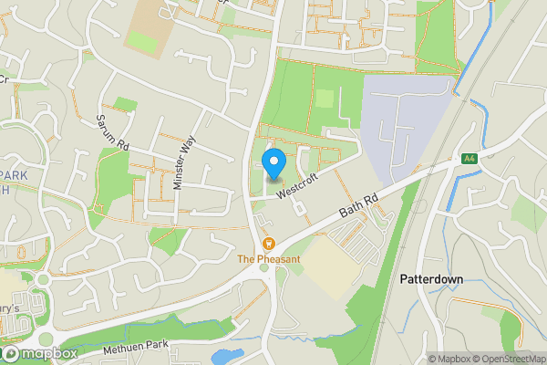 Map location for 88 Westcroft, Chippenham, Wiltshire, SN14 0NU