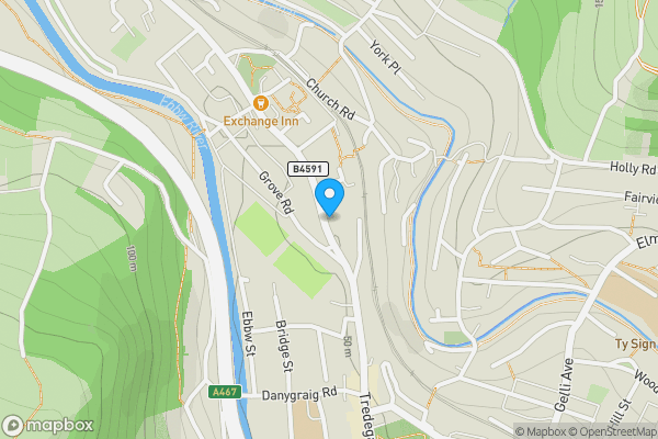 Map location for Flat 1, 114 St. Mary Street, Risca, Newport, Gwent, NP11 6GR