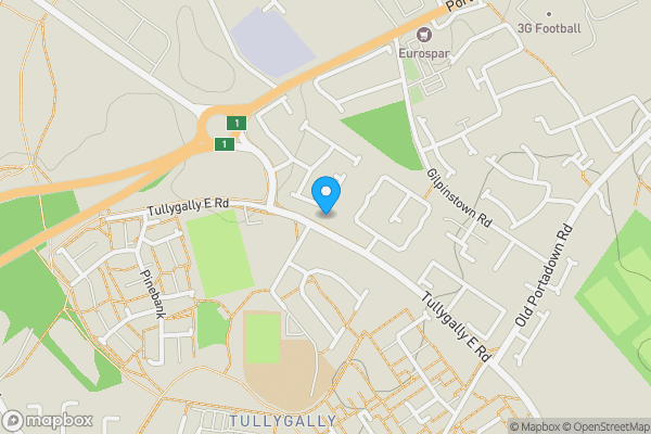 Map location for 30, Carrigart Manor, Tullygally, Craigavon, County Armagh, BT65 5ET