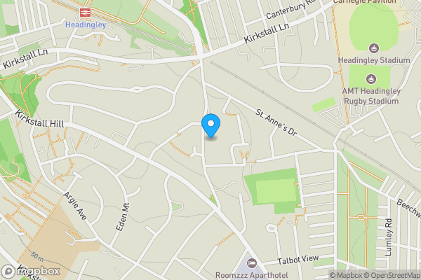 Map location for Studio 5, St. Anns Lodge, St. Anns Lane, Leeds LS4 2SJ