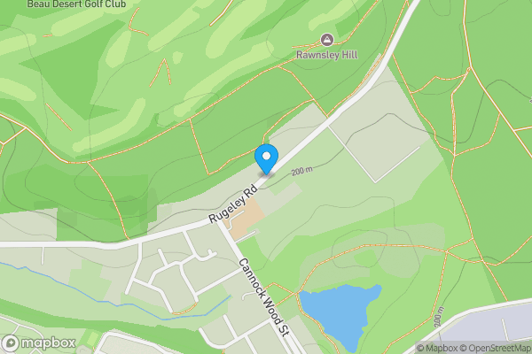Map location for Land to the South of, Rugeley Road, Hazel Slade, Cannock, Staffordshire, WS12 0PG