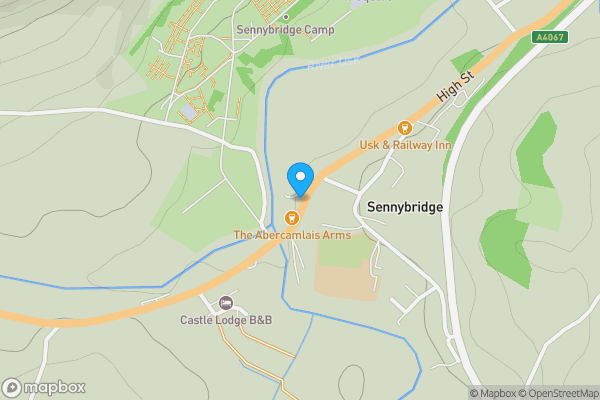 Map location for The Red Lion, Sennybridge, Brecon, LD3 8PH
