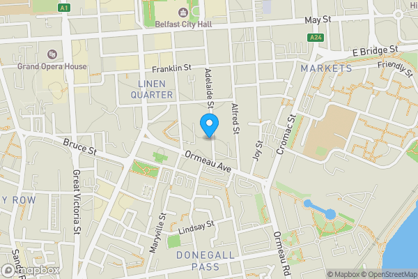 Map location for Apartment 609, Margarita Plaza, 81 Adelaide Street, Belfast, BT2 8FF