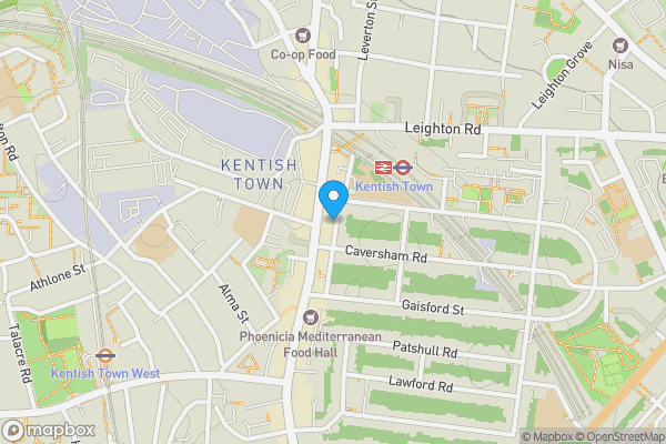 Map location for 19c Wolsey Mews, Kentish Town, London NW5 2DX 
