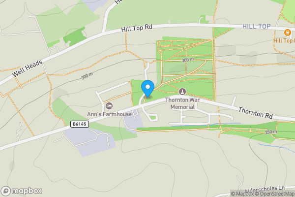 Map location for Thornton Cemetery Lodge, 800 Thornton Road, Thornton, Bradford, West Yorkshire, BD13 3NW