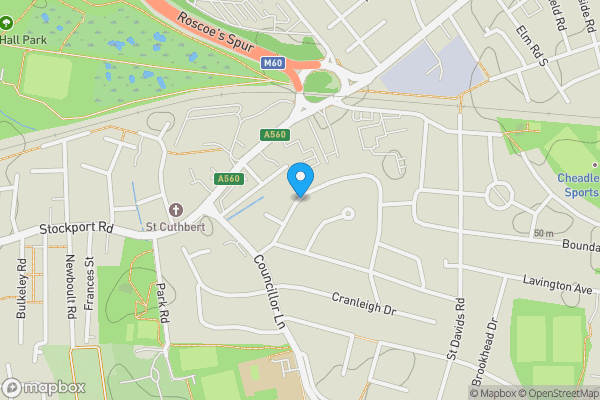 Map location for Shakespeare Drive, Stockport, SK8 2BZ
