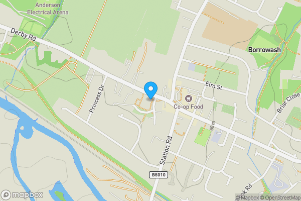 Map location for 27 Derby Road, Borrowash, Derby, Derbyshire DE72 3HA