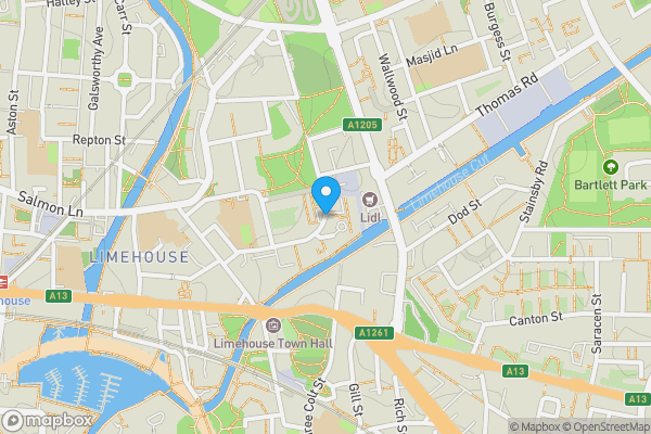 Map location for Copenhagen Place, London, E14 7FF
