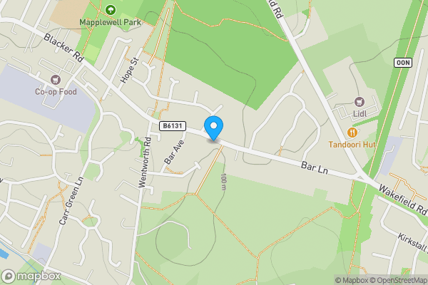 Map location for 66 Bar Lane, Mapplewell, Barnsley S75 6DE