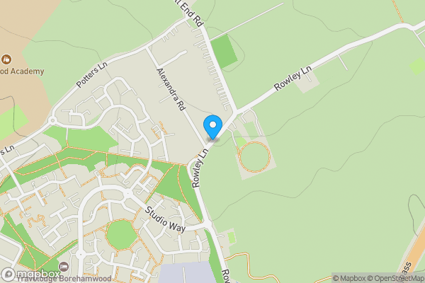 Map location for Land off, Rowley Lane, BARNET, Hertfordshire, EN5 3HX
