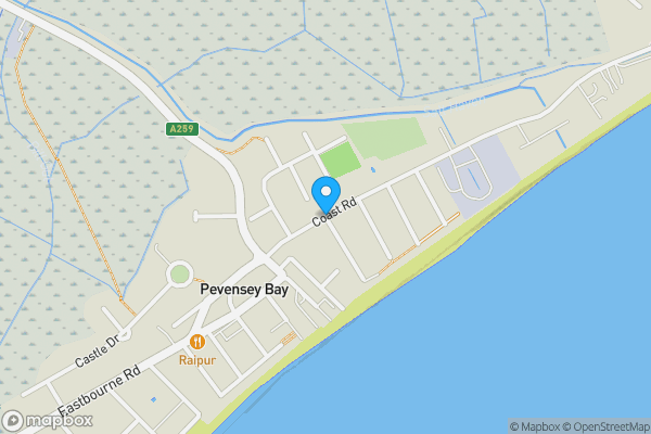 Map location for The Moorings, Seaville Drive, PEVENSEY, East Sussex, BN24 6AL