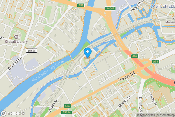 Map location for St Georges Island, Manchester City Centre, M15 4GS
