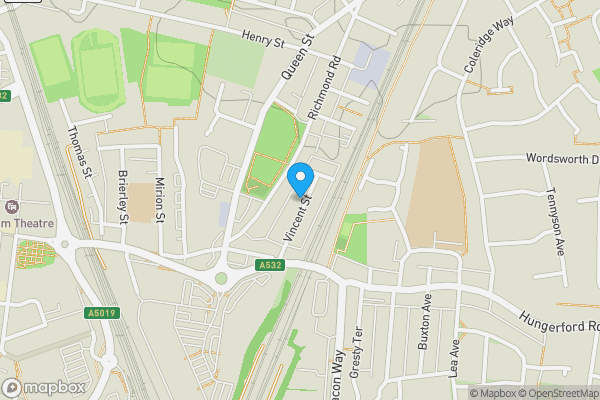 Map location for 47 Vincent Street, Crewe, Cheshire, CW1 4AA