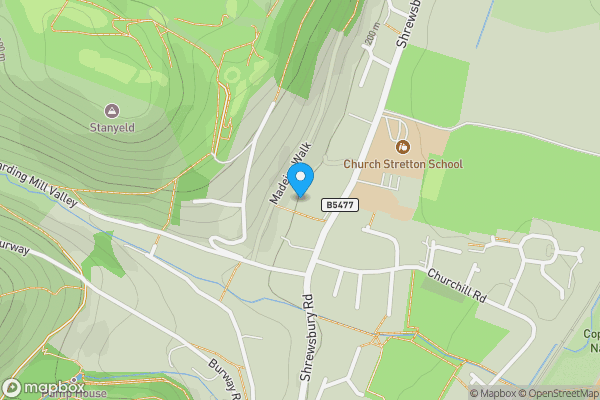 Map location for Flat 21 Denehurst Court , Shrewsbury Road , Church Stretton, SY6 6EQ
