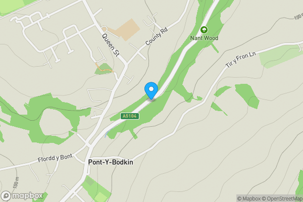 Map location for Corwen Road, MOLD, CH7 4TG