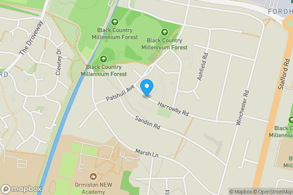 Map location for Harrowby Road, WOLVERHAMPTON, West Midlands, WV10 6EP