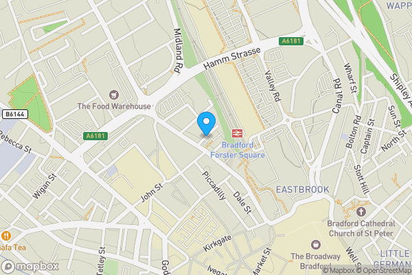 Map location for Apartment 54 Stone Gate House, Stone Street, Bradford, West Yorkshire, BD1 4QF