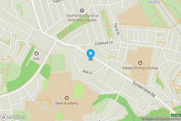 Map location for Beech Terrace, Peterlee, County Durham, SR8 4JP