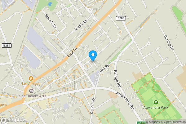 Map location for Beaconsfield Place, Epsom, Surrey, KT17 4BD