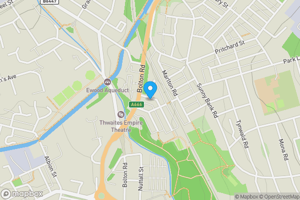 Map location for 8 Kirby Road, Blackburn, Lancashire, BB2 4HW