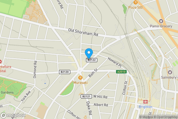 Map location for 28A Chatham Place, Brighton, East Sussex BN1 3TN