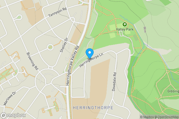 Map location for Herringthorpe Lane, Rotherham, South Yorkshire, S65 3AS