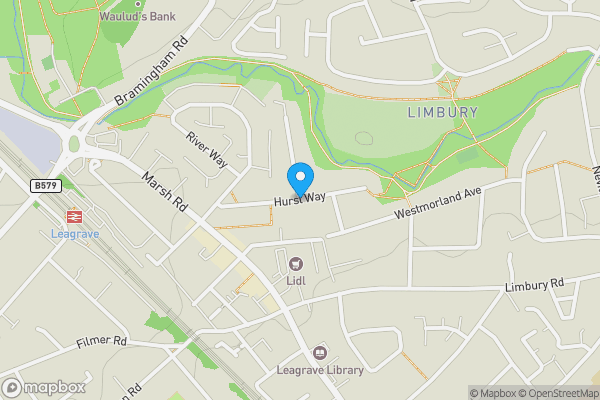 Map location for Hurst Way, Luton, Bedfordshire, LU3 2SG