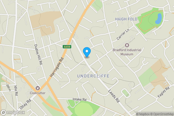 Map location for Land At 127 Leeds Road, Eccleshill, Bradford, West Yorkshire, BD2 3EJ