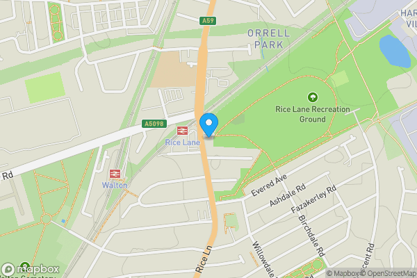 Map location for 322 Rice Lane, Liverpool L9 2BL