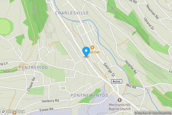 Map location for St. Lukes Road, Pontypool, Gwent, NP4 6SZ
