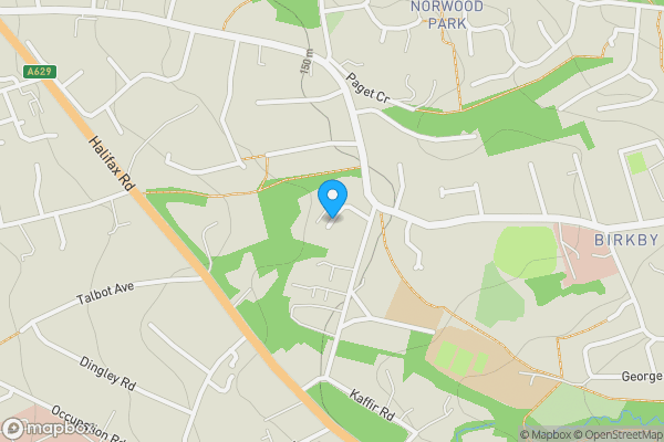 Map location for Suite 3 Stoneleigh Mews, Bryan Road, Huddersfield, West Yorkshire, HD2 2AH