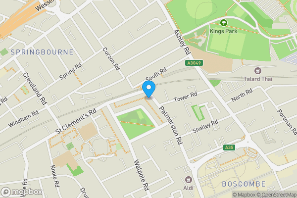 Map location for 133 Palmerston Road, Bournemouth, BH1 4HP
