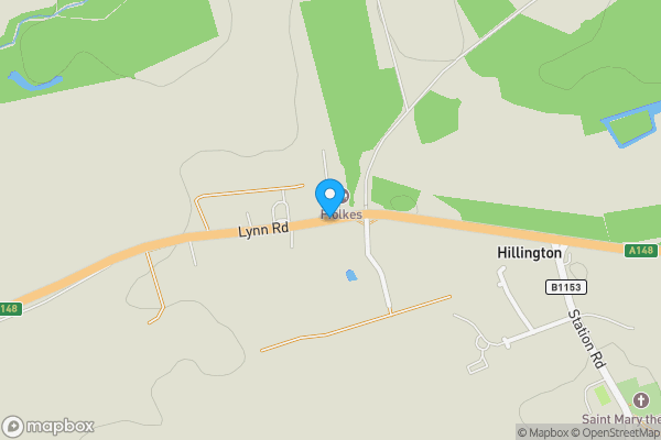 Map location for Buck House, Lynn Road, Hillington, King's Lynn PE31 6BJ