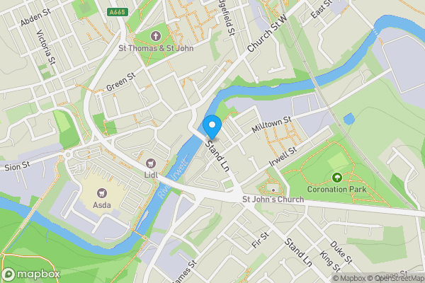 Map location for 7 Stand Lane, Radcliffe, M26 1NW