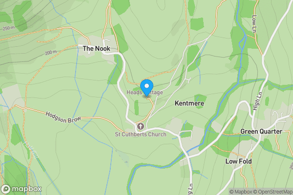 Map location for Wray Cottage, Kentmere, Kendal, Cumbria LA8 9JL