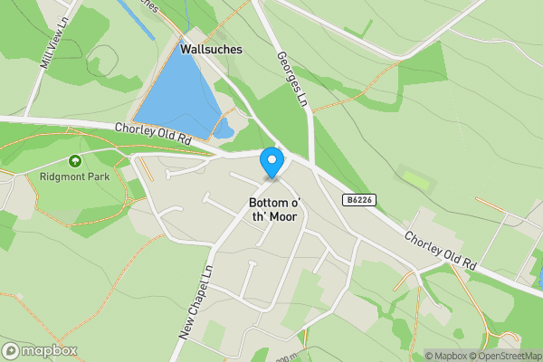 Map location for New Chapel Lane, Bolton, BL6 6QS