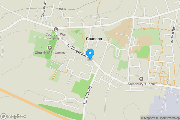 Map location for 34 Collingwood Street, Coundon, Bishop Auckland, County Durham DL14 8LG