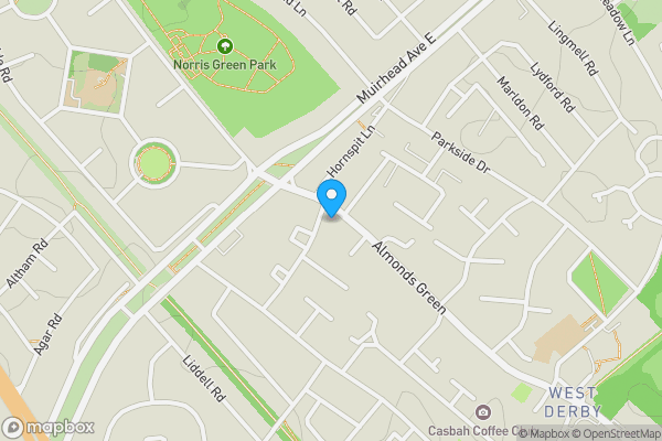 Map location for 109 Almonds Green, Liverpool, Merseyside, L12 5HR L12 5HR