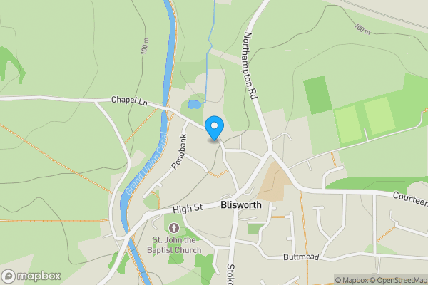 Map location for 13 Chapel Lane, Blisworth, Northampton, Northamptonshire NN7 3BU
